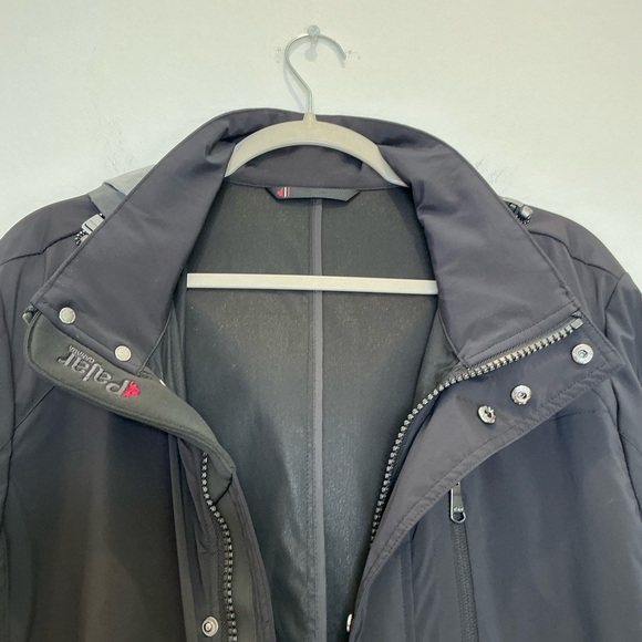 Pajar Canada Rain Coat with Hood Thumbhole Packable Water Resistant in Black - Picture 5 of 14